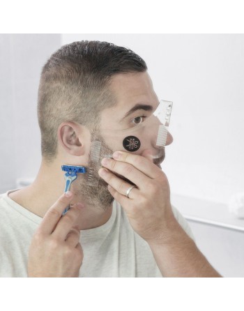 Hipster Barber Beard Template for Shaving InnovaGoods