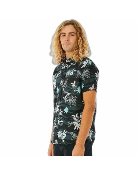 Skjorte Rip Curl Swc Botanica S/S Mænd Kort slange Sort