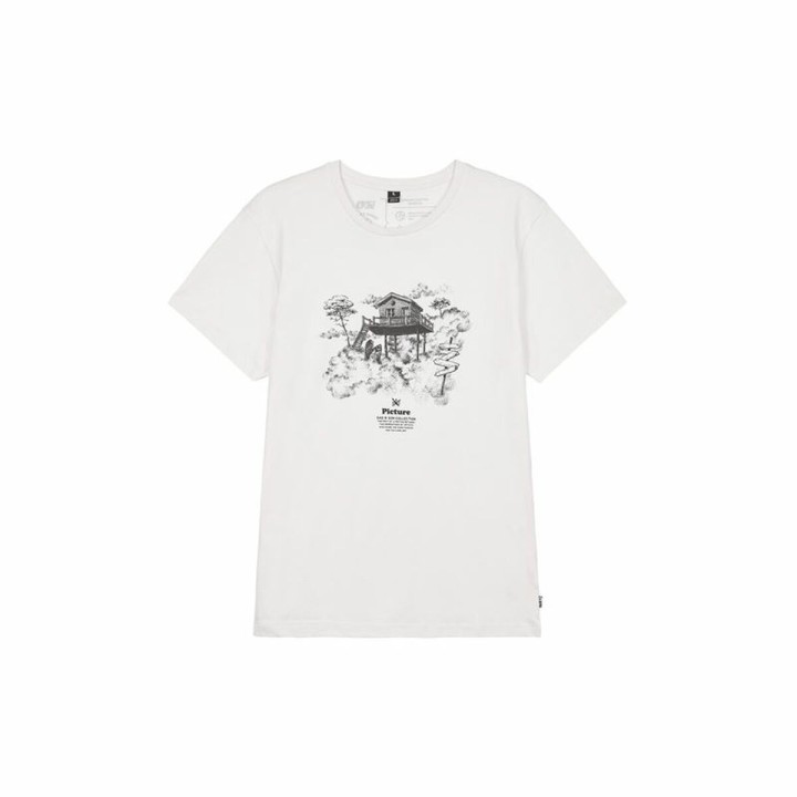 Maglia Picture  DS Surf Cabin Natural Bianco Uomo