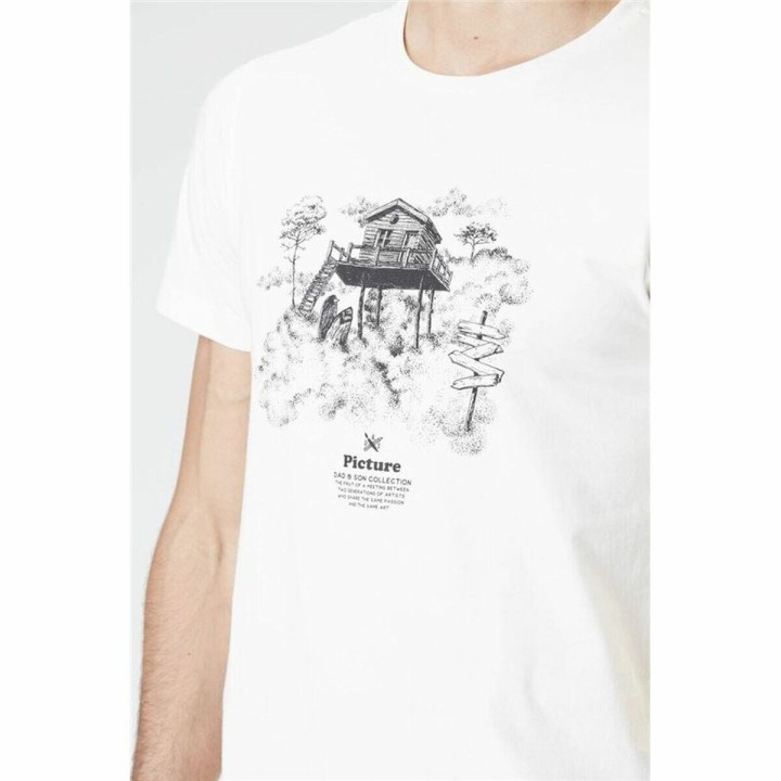Maglia Picture  DS Surf Cabin Natural Bianco Uomo