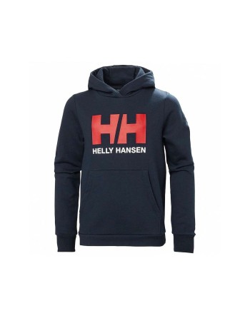 Felpa con Cappuccio Bambino HH LOGO HOODIE 2.0 Helly Hansen 41677 597 Blu Marino