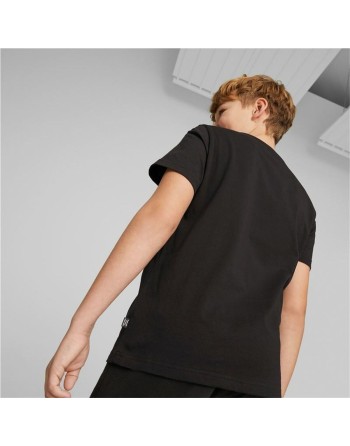 Maglia a Maniche Corte Bambino Puma Essentials+ Street Art Grap Nero
