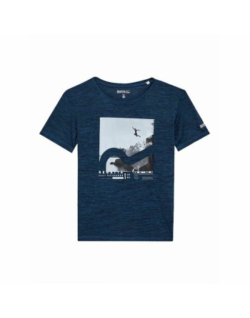 Maglia a Maniche Corte Bambino Regatta Alvarado VII Bluewingmarl Azzurro