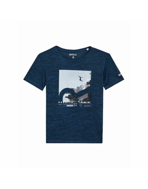 Maglia a Maniche Corte Bambino Regatta Alvarado VII Bluewingmarl Azzurro