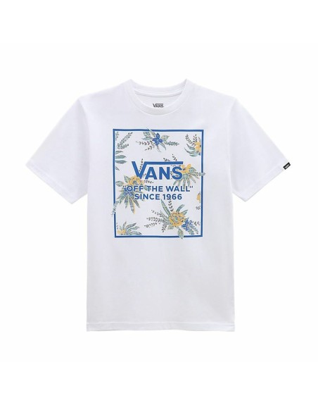 Children’s Short Sleeve T-Shirt Vans Califlower Box-B White