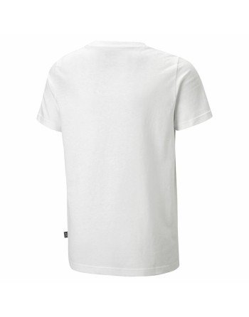 Maglia a Maniche Corte Bambino Puma Essentials+ Street Art Grap Bianco