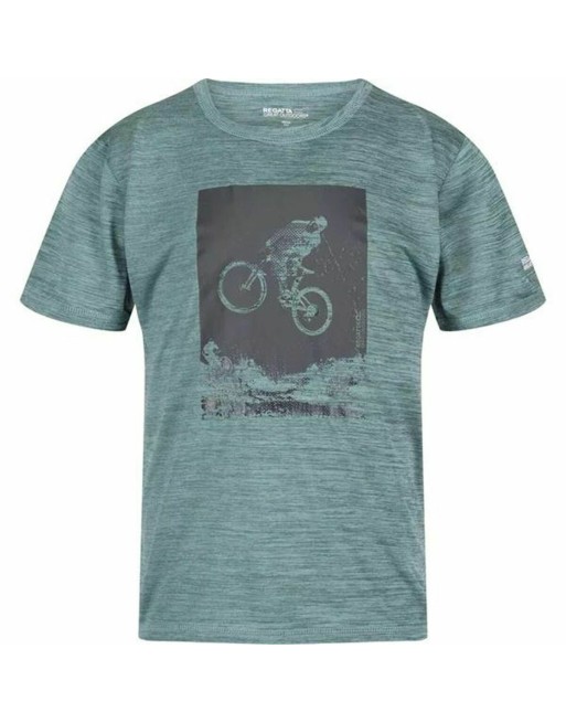 Maglia a Maniche Corte Bambino Regatta Alvarado VII Ivymossmarl Azzurro