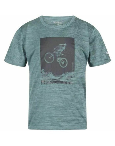 Maglia a Maniche Corte Bambino Regatta Alvarado VII Ivymossmarl Azzurro