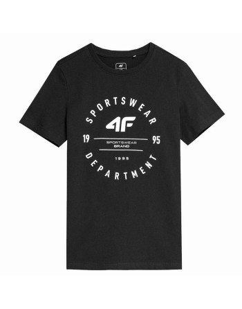 Jungen Kurzarm-T-Shirt 4F M294 Deep Schwarz