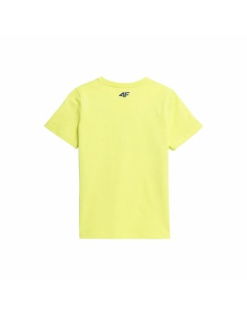 Children’s Short Sleeve T-Shirt 4F JTSM012  Yellow
