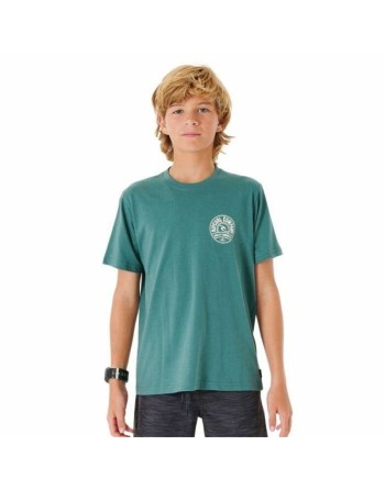 Children’s Short Sleeve T-Shirt Rip Curl Stapler  Blue