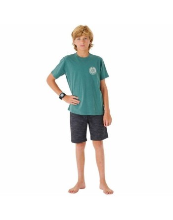 T-shirt à manches courtes enfant Rip Curl Stapler  Bleu