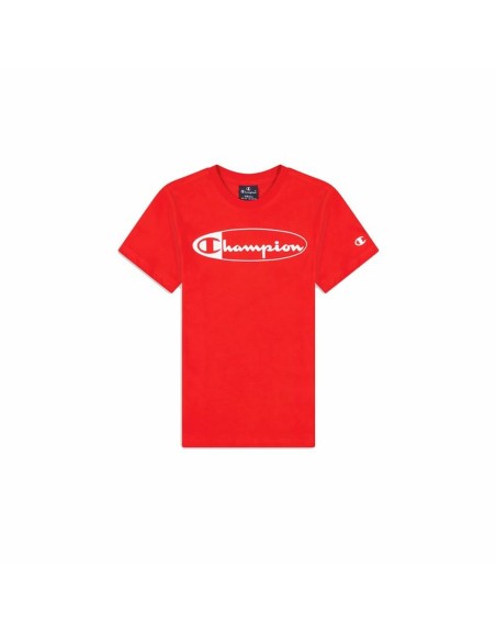 Children’s Short Sleeve T-Shirt Champion Crewneck  Red