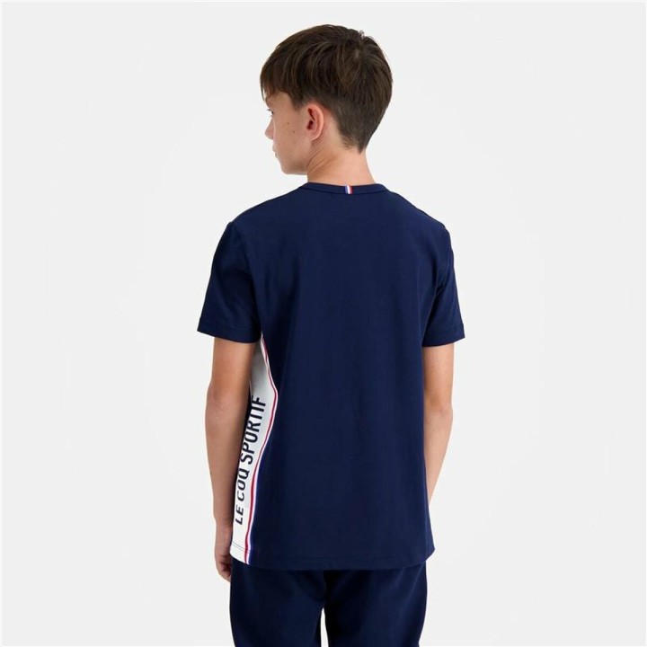 Kortærmet T-shirt til Børn Le coq sportif N°1 Tricolore Blå