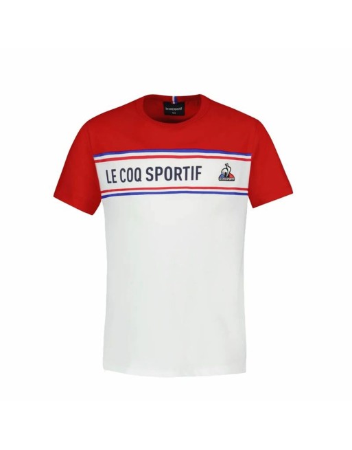 Maglia a Maniche Corte Bambino Le coq sportif  N°2 Tricolore Bianco