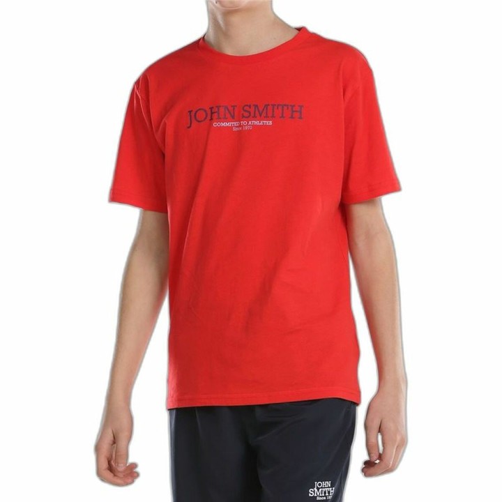 Kortærmet T-shirt til Børn John Smith Efebo  Rød