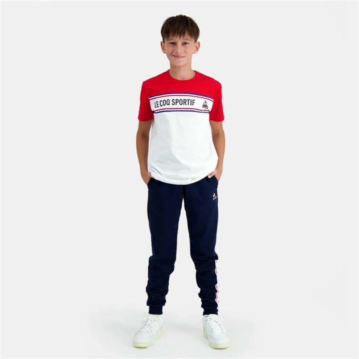 Maglia a Maniche Corte Bambino Le coq sportif  N°2 Tricolore Bianco