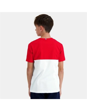Maglia a Maniche Corte Bambino Le coq sportif  N°2 Tricolore Bianco
