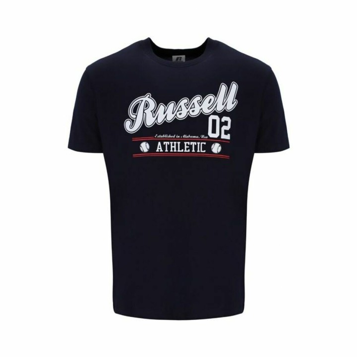 Kortærmet T-shirt Russell Athletic Amt A30311 Sort Mænd