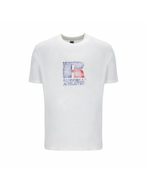 Maglia a Maniche Corte Russell Athletic Emt E36201 Bianco Uomo