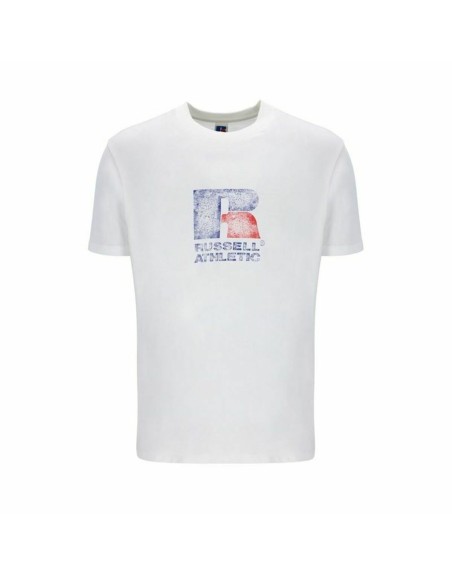 Maglia a Maniche Corte Russell Athletic Emt E36201 Bianco Uomo