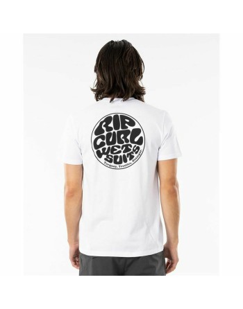 Maglia a Maniche Corte Rip Curl Wettie Essential Bianco Uomo