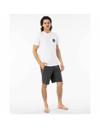 Maglia a Maniche Corte Rip Curl Wettie Essential Bianco Uomo