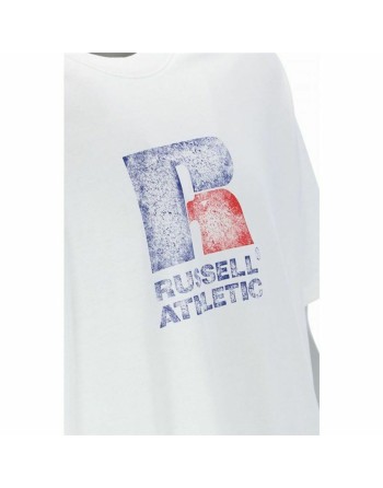 Maglia a Maniche Corte Russell Athletic Emt E36201 Bianco Uomo