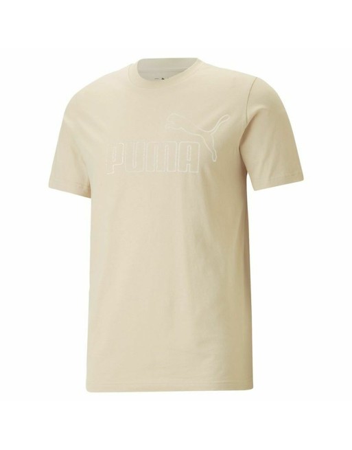 Maglia a Maniche Corte Puma Essentials Elevated Beige Unisex