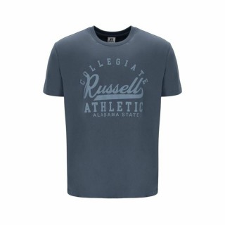 Kortærmet T-shirt Russell Athletic Amt A30211 Mørkeblå Mænd
