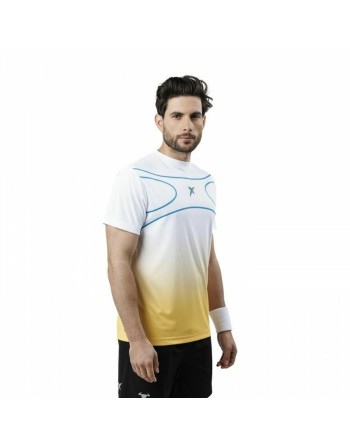 Herren Kurzarm-T-Shirt Drop Shot Alsai Campa Weiß