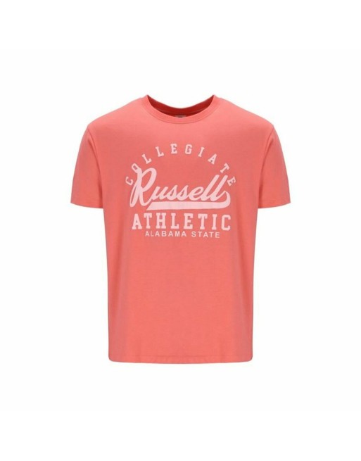 Camiseta de Manga Corta Russell Athletic Amt A30211 Coral Hombre