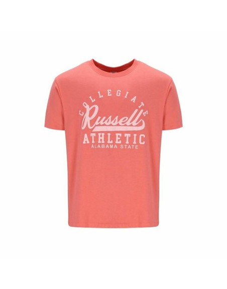 Maglia a Maniche Corte Russell Athletic Amt A30211 Corallo Uomo