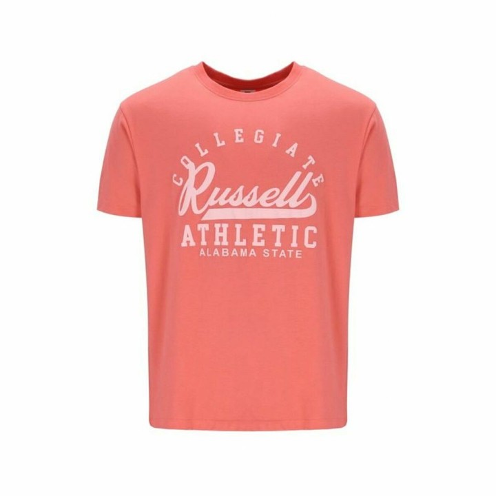 Maglia a Maniche Corte Russell Athletic Amt A30211 Corallo Uomo