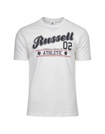 Maglia a Maniche Corte Russell Athletic Amt A30311 Bianco Uomo