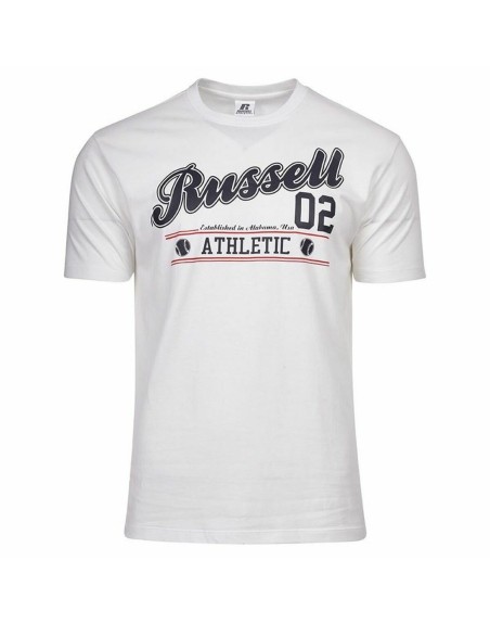 Maglia a Maniche Corte Russell Athletic Amt A30311 Bianco Uomo