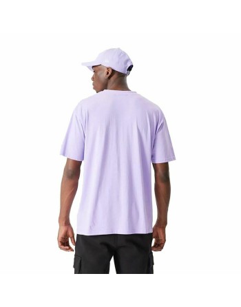 Camiseta de Manga Corta New Era MLB League Essentials New York Yankees Violeta Unisex