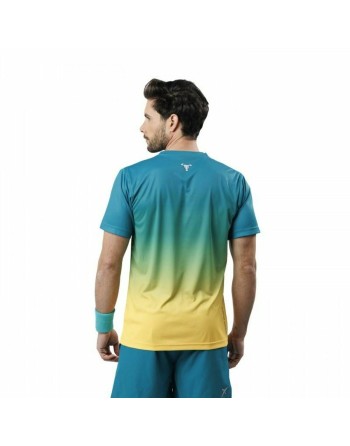 Kortærmet T-shirt til Mænd Drop Shot Alsai Campa Akvamarin