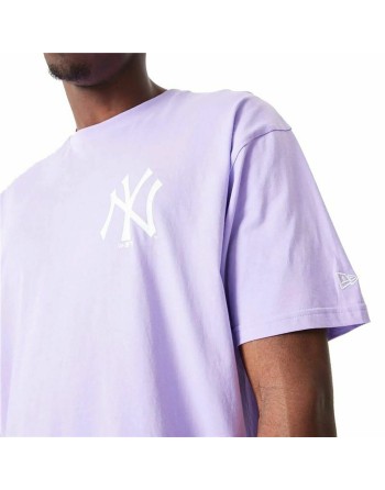 Maglia a Maniche Corte New Era MLB League Essentials New York Yankees Violetta Unisex