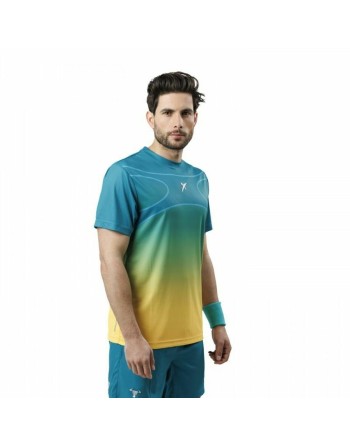 Maglia a Maniche Corte Uomo Drop Shot Alsai Campa Acquamarina