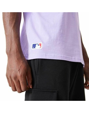Maglia a Maniche Corte New Era MLB League Essentials New York Yankees Violetta Unisex