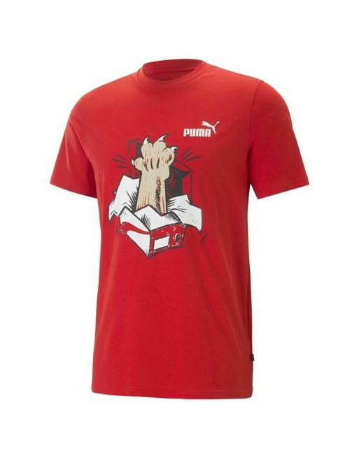 T shirt à manches courtes Puma Graphics Sneaker For All Time Rouge Unisexe