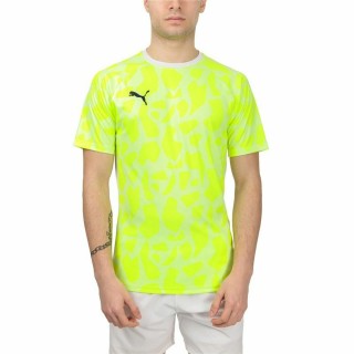 Kortærmet T-shirt til Mænd Puma Teamliga Gul Padel