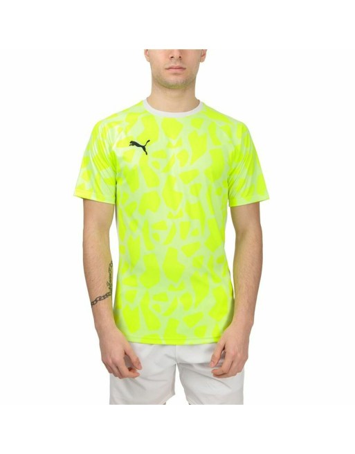 Men’s Short Sleeve T-Shirt Puma Teamliga Yellow Padel