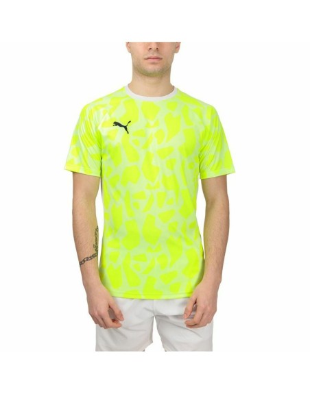 Men’s Short Sleeve T-Shirt Puma Teamliga Yellow Padel