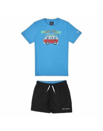 Children's Sports Outfit Champion Blue 2 Pieces Aquamarine