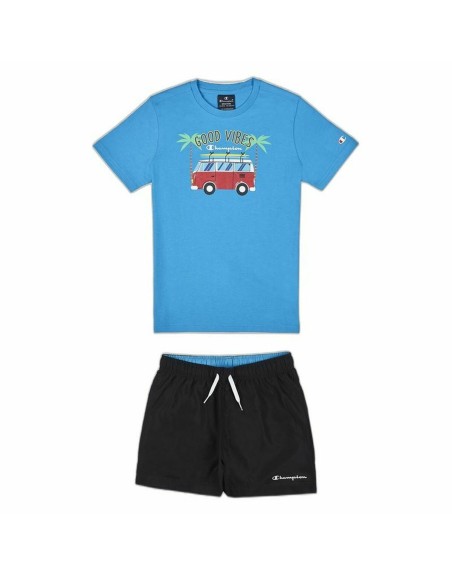 Children's Sports Outfit Champion Blue 2 Pieces Aquamarine
