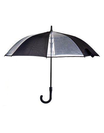 Umbrella Black Transparent Metal Cloth 96 x 96 x 84,5 cm (24 Units)