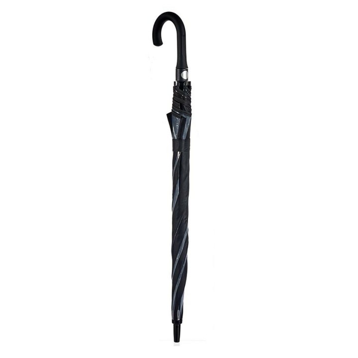 Parapluie Noir Transparent Métal Tissu 96 x 96 x 84,5 cm (24 Unités)