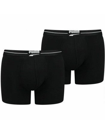 Boxer pour homme Puma  Gentle Retro 2 Unités Noir